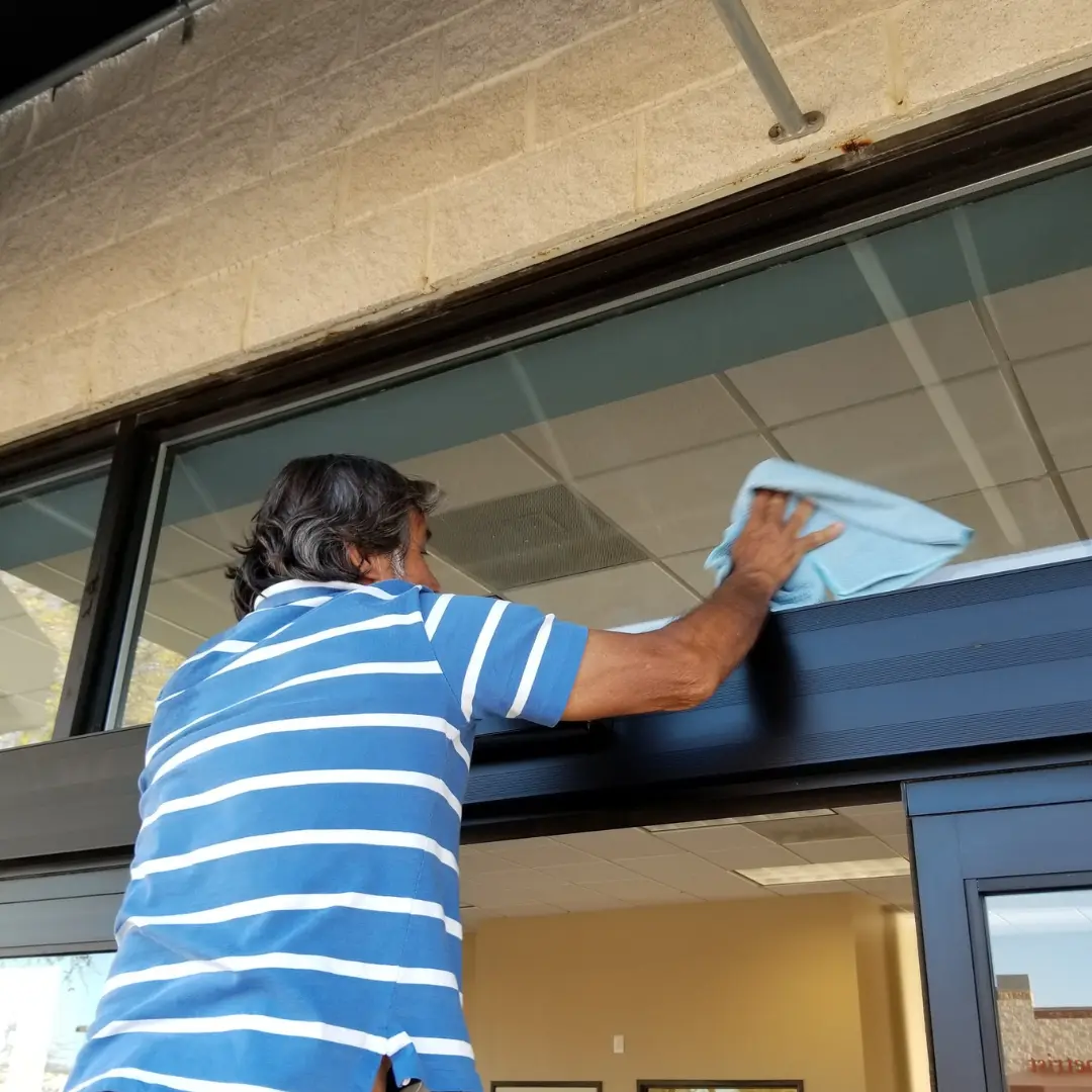 Post-construction deep clean commercial space